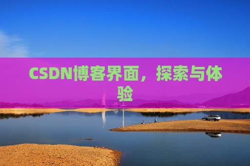 CSDN博客界面，探索与体验